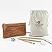 Leather Pencil Case - Beautifully Handcrafted Zippered Pouch That's Made to Last - Elegant, Practical Pencil Cases for Adults and Students - Unique Design with Side Pocket and Keyring - 8 x 4 inches