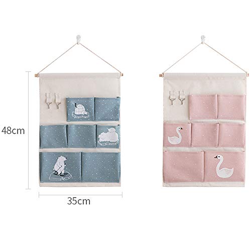 Borsa da parete con 7 sacchetti Tasche