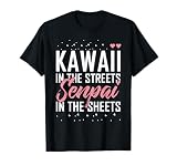 Kawaii In The Streets Senpai In The Sheets Funny Anime T-Shirt