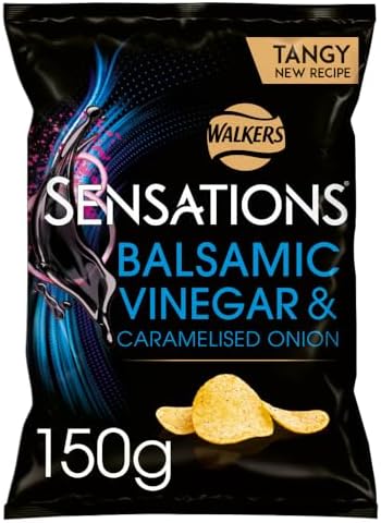 Walkers Sensations Balsamic Vinegar & Caramelised Onion Sharing Crisps 150g