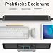ZETIY PC Lautsprecher,10W USB Lautsprecher für Monitor,USB-A/C