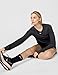 Nike Women's One Classic Dri-Fit Long-Sleeve Top, Black/White, X-Small
