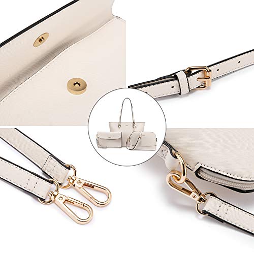 Handbags for Women Tote Bag Fashion Satchel Purse Set Hobo Shoulder Bags Designer Purses 3PCS PU Top Handle Structured Gift