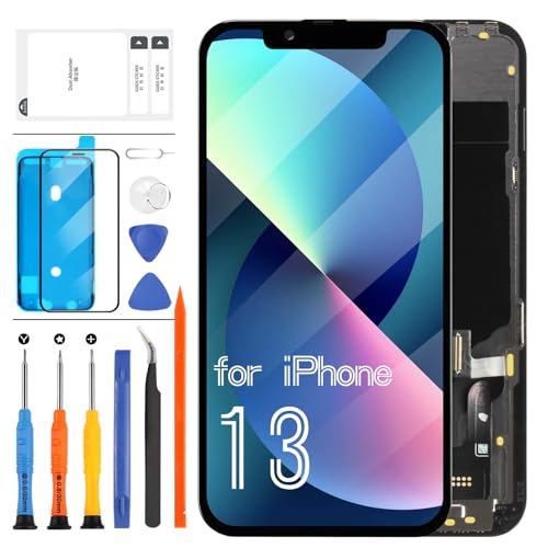 Schermo LCD OLED per iPhone 13 di ricambio non LCD 6.1 full-hd COF per 13 Display LCD Touch Screen Digitizer Assembly con strumenti grandi dimensioni