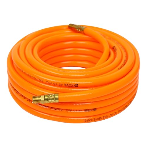 DYNAMIC POWER 3/8-Inch x 50ft Heavy-Duty Air Hose, Reinforce