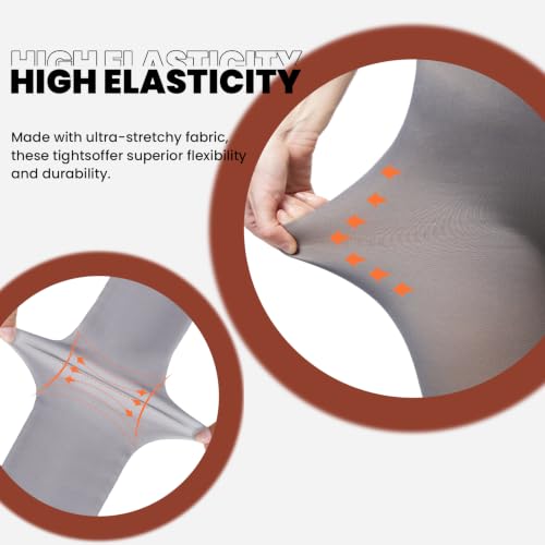 Image of X-CHENG Fleece Lined Tights Sheer Women - Fake Translucent Warm Pantyhose Leggings Sheer Thick Tights for Winter