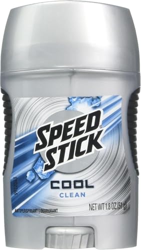 Speed Stick Mens Cool Clean Antiperspirant Deodorant Stick 51g Powerful Sweat Control Long Lasting Freshness Odor Protection Daily Grooming Essential For Men