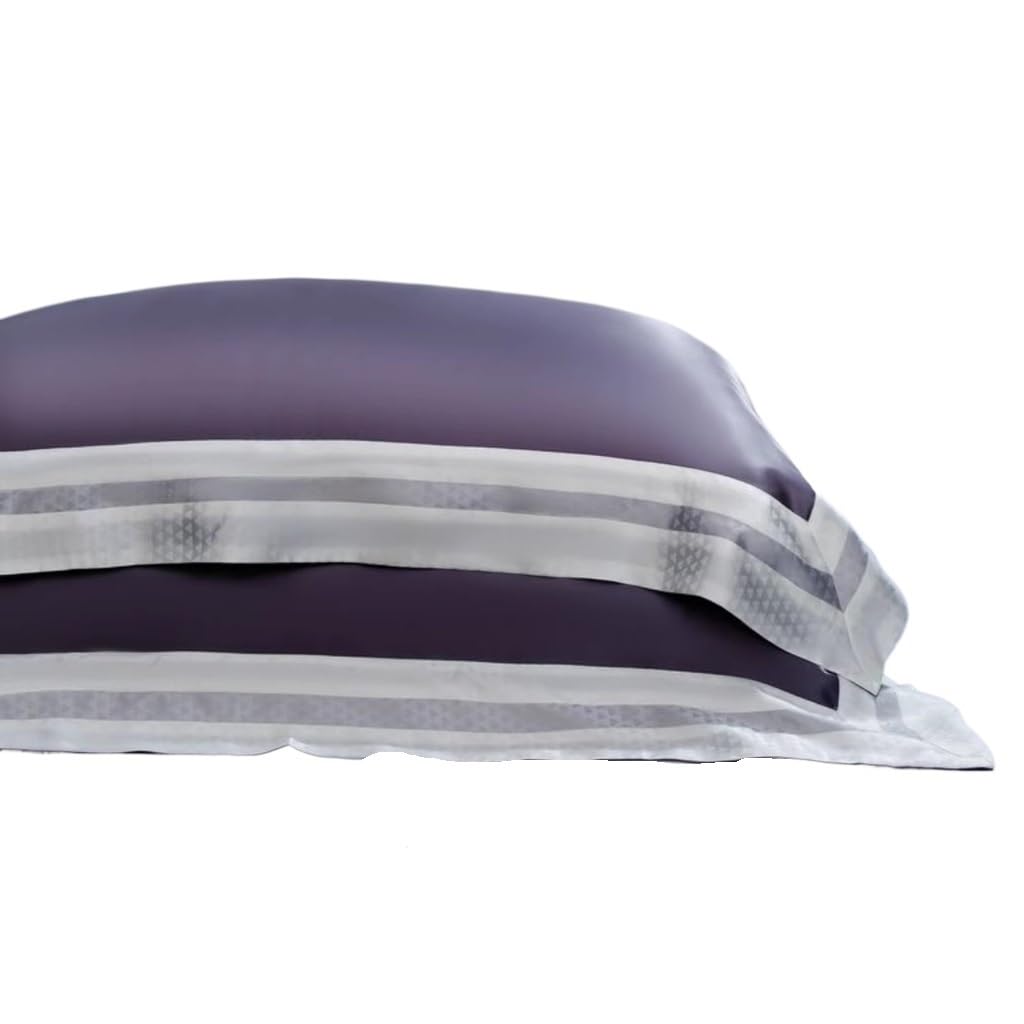 HBJWOV Sided Silk Pillow Core with Technology Wide Edge Independent Pillowcase D