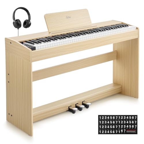 Eastar EUP-110 Digital Piano 88 Key Weighted Keyboard, Full-Size Home Electric Piano for Beginner...