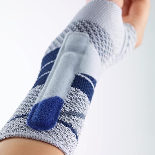 Bauerfeind - ManuTrain - Wrist Support - Relieves Strain and Stabilized During Movement - Left Wrist - Size 6 - Color Black