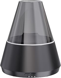 Essential Oil Diffuser with Colorful Candle Light and Air Humidifier for Office