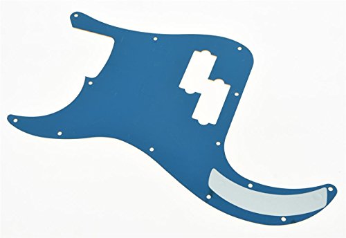 KAISH 13 Hole P Bass Style Pickguard PB Scratch Plate Bass Pickguard for USA/Mexico Precision P Bass Gold Mirror - Image 2