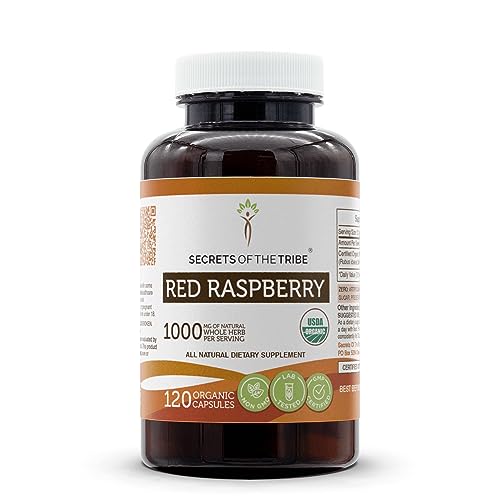 Secrets of the Tribe Red Raspberry USDA Organic Capsules | Certif...