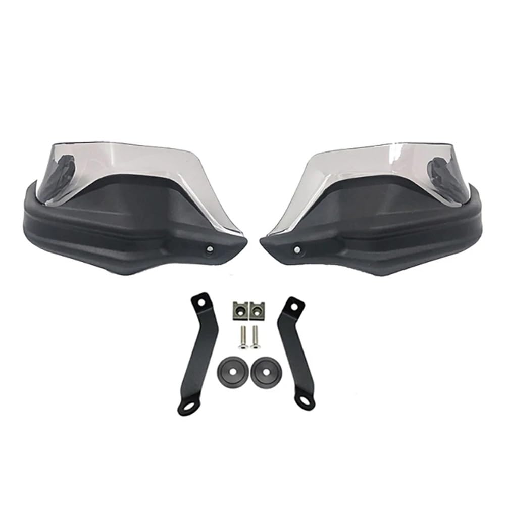 Für Honda NC750X DCT NC750S NC700X NC 750X2013-2023 Motorrad Handprotektoren Schild Guards Windschutzscheibe Hand Wind Schutz(Black Grey Set)