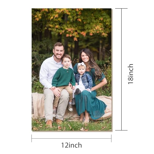 GZZFXXD Personalized Custom Canvas Prints 12''x18'' with Your Photo/your Image Large Wallart Wall Decor for Bedroom Dining room Living room Children's room(Unframed)