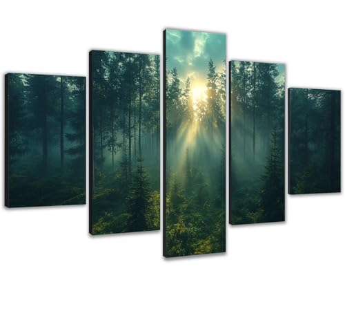 Diamond Painting Adulte Forêt : Kit Complet 5 Pièces de Broderie Diamant 5D