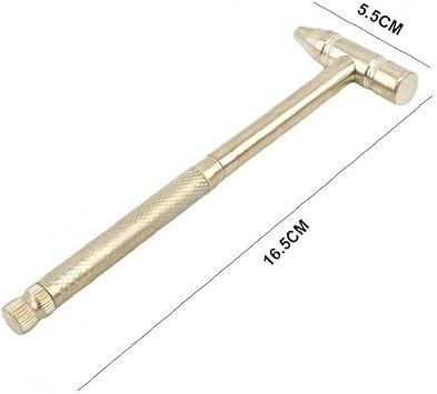 6 in 1 copper hammer small round hammer a multifunction mini nail hammer driver with bottle opener gold color durable