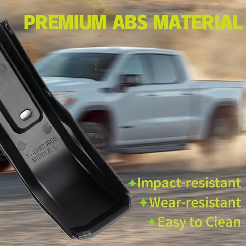 Image of Mud Flap Compatible with GMC Sierra 1500 2019-2025 No-Drill Front & Rear Side 6PCS Mud Splash Guard Accessories
