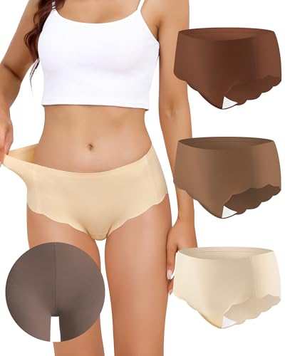 LEVAO Camel Proof Seamless Underwear No Panty Lines No Show Womens Active Underwear Breathable for Leggings Workout Yoga