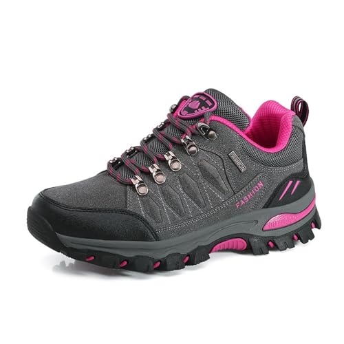 WOWEI Wanderstiefel Wanderschuhe wasserdichte Outdoor Sportlich Gleitsicher Bequem Leicht...