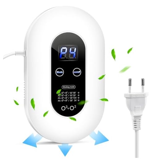 Generador de Ozono Purificador de Aire, Ionizador de Aire, Mini Generador de Ozono Esterilizador, Purificador Aire Desodorizador para Baño, Cocina, Humo, Coches, Mascotas, Formaldehído y Olor