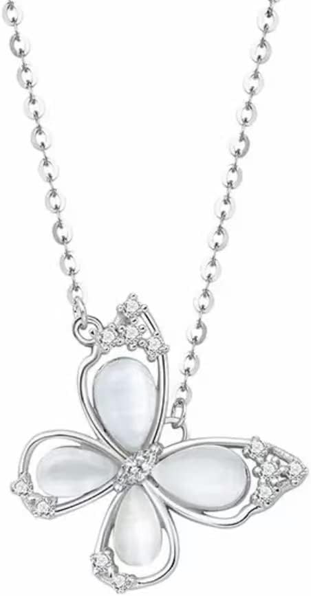 NONNYL Pearl Butterfly Necklace Real Freshwater Pearl Pendant Necklaces for Women, Christmas Gifts for Mom Wife Girlfriend, Anniversary Birthday Jewelry Gifts for Her
