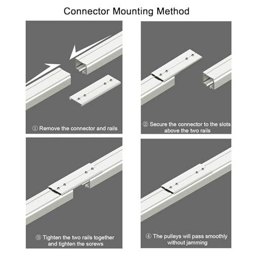 Support mural robuste et rail coulissant de 105 cm avec accessoires - 6