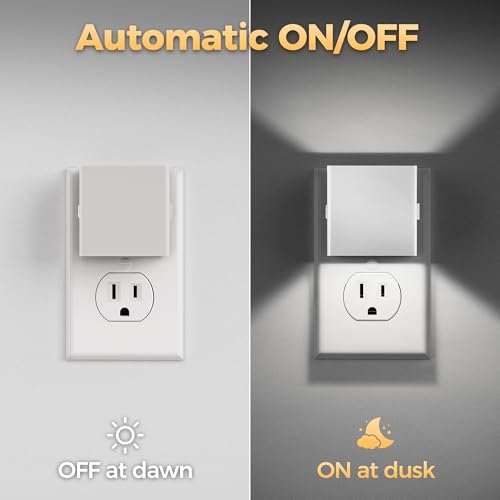 Image of DORESshop Night Lights Plug into Wall,Plug in Night Light,Daylight White