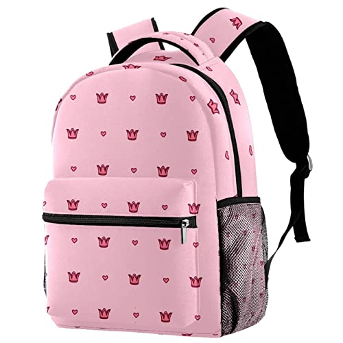 Sac à dos de voyage multicolore avec motif cœur pour ados