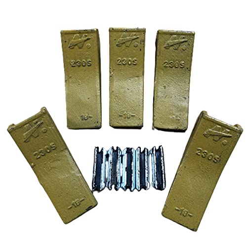 5 PK 230S 230 23 Standard Long Style Bucket Digging Teeth with Flex Pin's 23PN