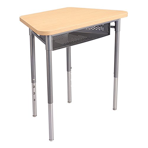 Learniture Trapezoid Collaborative Desk with Perforated Metal Book Box, Maple, LNT-INM1036BBSM (Pack of 2) - Review, Price and Buying Guide