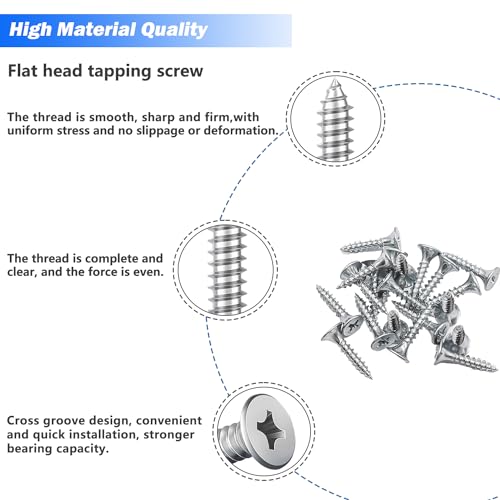 mxuteuk 96PCS Stainless Steel Straight Flat Brace Brackets Metal Brackets Mending Plate for Furniture Wood Shelves Cabinet (50mm/80mm/100mm）G045 - Thumbnail 4