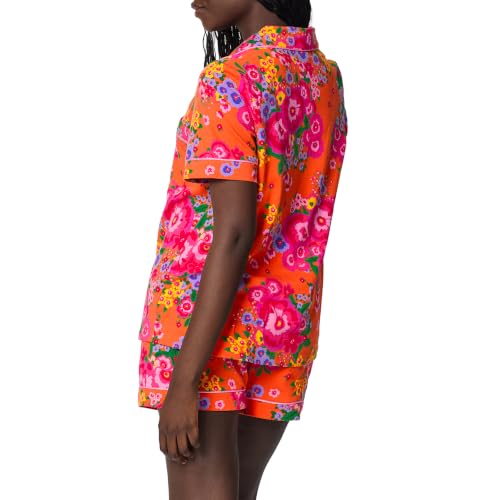 Image of Bed Head PJs Womens Matching Pajamas - Soft Organic Short Sleeve Button Down PJ Shirt & Shorts Set - Sleepwear & Loungewear