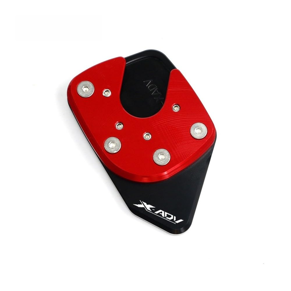 CXEPI - Plaque Extension Béquille Latérale Aluminium Pour Honda XADV750 2021-2023 - Rouge, Or, Noir, Titane