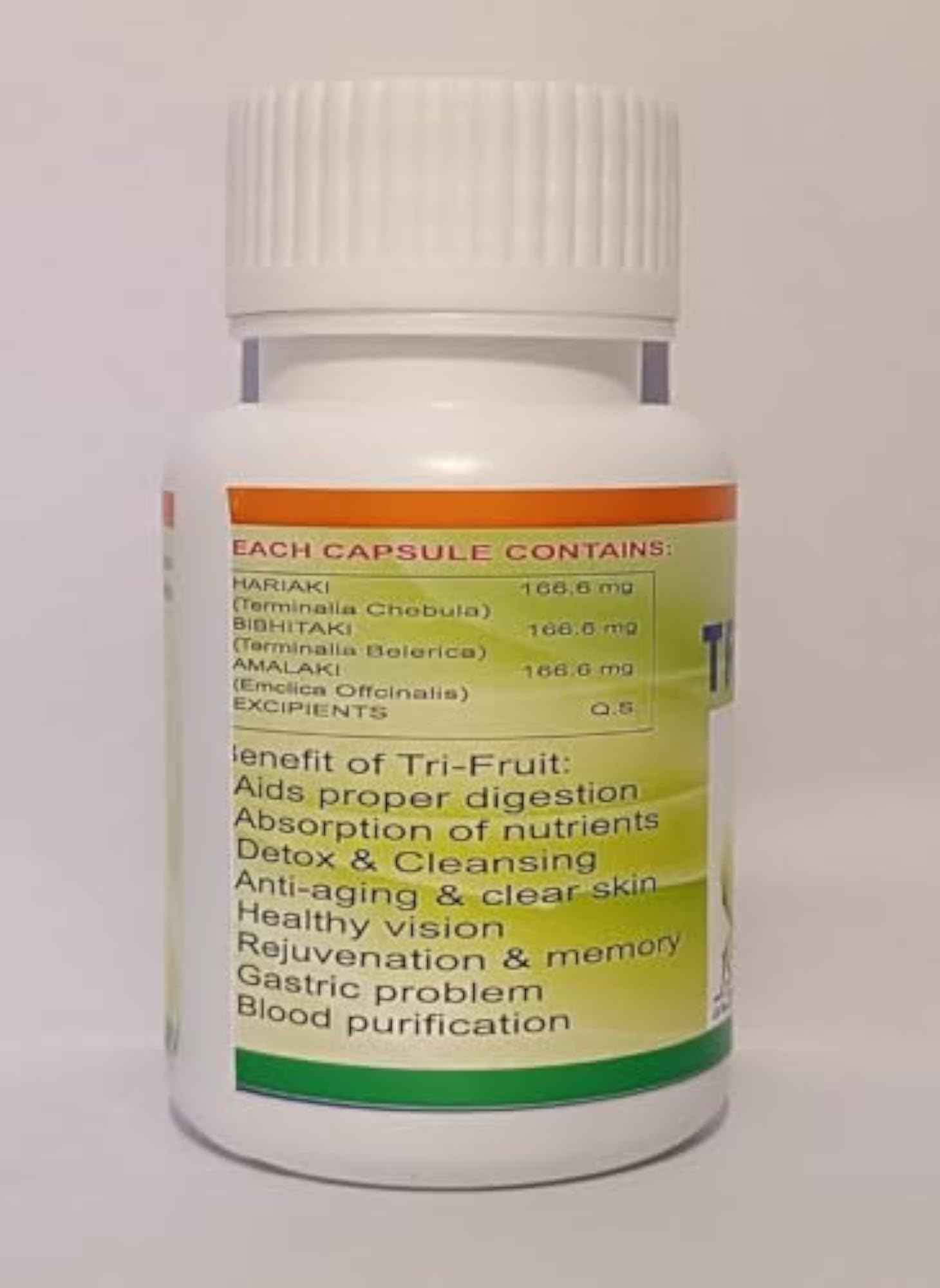 TRI FRUITS CAPSULE for Natural Vitality