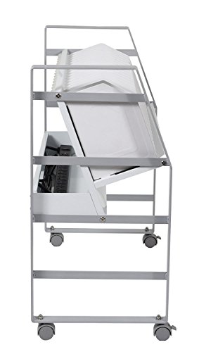 Offex Rolling Open Charging Cart With Steel Frame, Cord Management Included - Stores Up To 16 Tablet Or Chromebook #TOP1