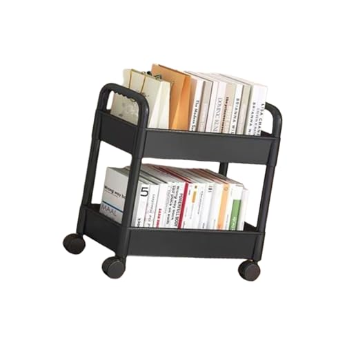 JINPIAOPIAO Fashionable Rolling Storage Cart Organizers with 3 Tiers Multipurpose