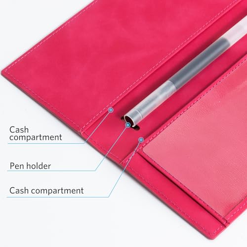 Image of CoBak Checkbook Cover for Women & Men - PU Leather Case with RFID Blocking | Classic Design Check Book Holder for Personal and Business