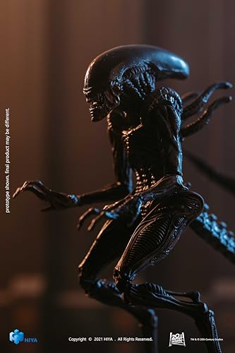 Hiya Toys Exquisite Mini Series 1/18 Scale 5 Inch Alien RESSURECTION Lead Alien Warrior Action Figure