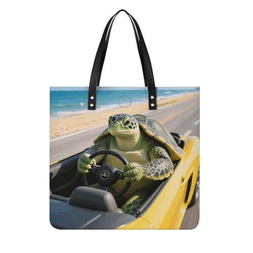 Sac à main tortue de mer verte idéal pour la conduite et les voyages