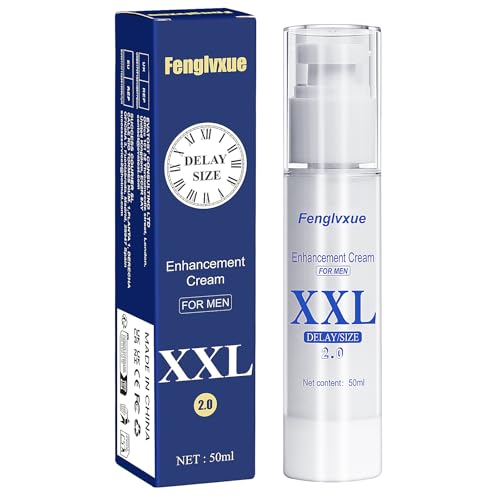 Fenglvxue Crème pour l'agrandissement masculin, Homme XXL super puissance crème pour les soins, Big Size XXL Gel de massage pour homme, Crème de massage...