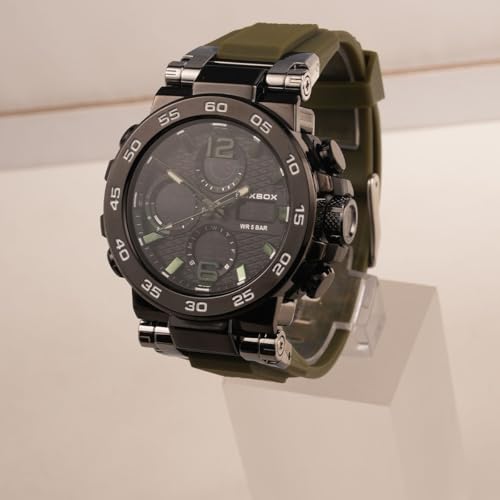 Image of LIGE Quartz Watch for Men Waterproof Big Dial Analog Digital Sport Multifunction LED Backlight Fashion Wristwatches Stopwatch Calendar Men