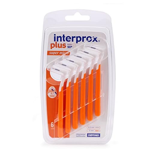 Interprox Plus Orange 0.9 mm Super Micro Interdental Brush by Interprox