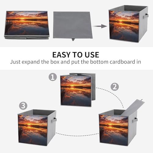 Boîtes de rangement pliables pour étagères dressing et armoire de linge