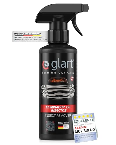 Glart 45IE QuitaInsectos - Spray de 500ml para coche & moto - Elimina rápidamente & suavemente incluso las suciedades de insectos más persistentes y secas - Pre-lavado y limpieza exterior.