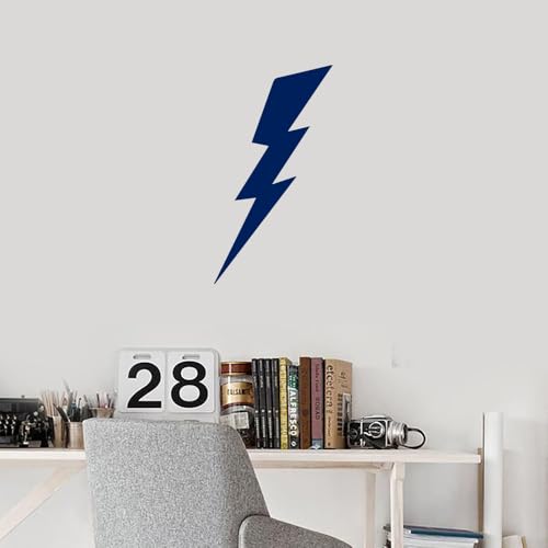 Image of Lighting 1 (Navy Blue) (Set of 2) Premium Waterproof Vinyl Decal Stickers for Laptop Phone Accessory Helmet Car Window Bumper Mug Tuber Cup Door Wall Decoration
