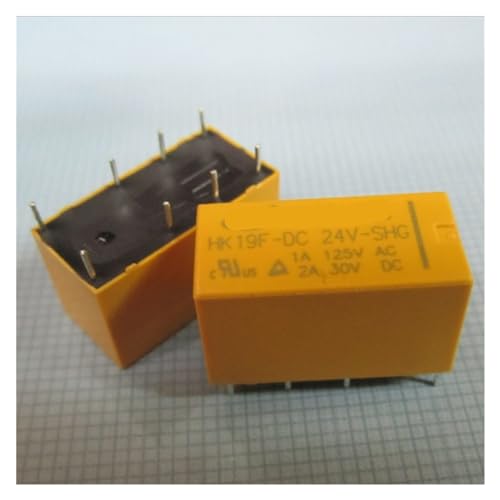Relais HK19F-DC5V-SHG à contacts argentés 8PIN 2A pour commutation de signal stable