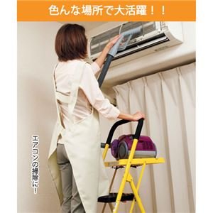 Amazon | 便利なトレー付き脚立 【1： 3段】 スチール製 安全