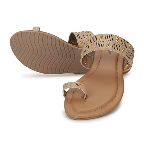 Buy L'AMOURE Women's Beige Slipper - 4 