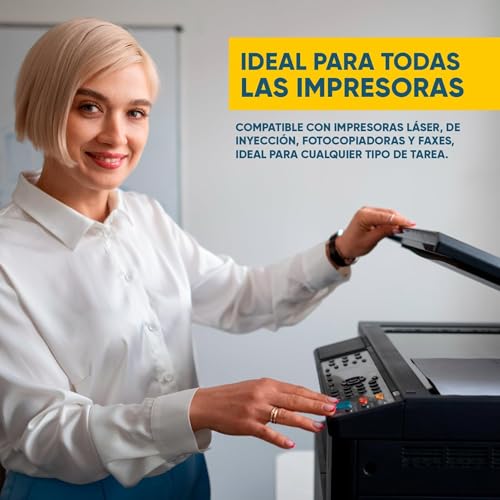 MUNDO HOME Folios DIN A3 80g para Impresora y Fotocopiadora 500 Hojas - Papel A3 para Oficina y Escuela - Hojas Blancas DIN A3 80 gramos para Documentos Profesionales - Paquete de Folios A3